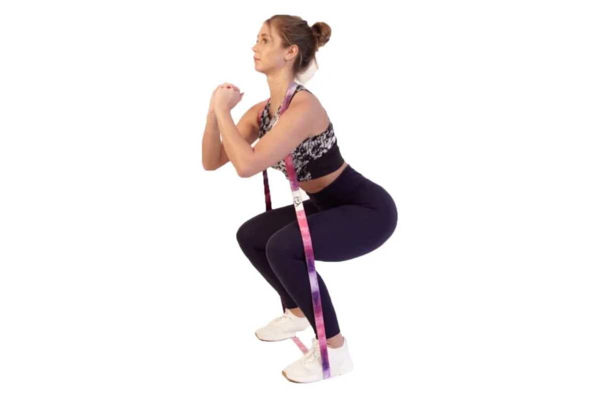 Squats mit langem Band