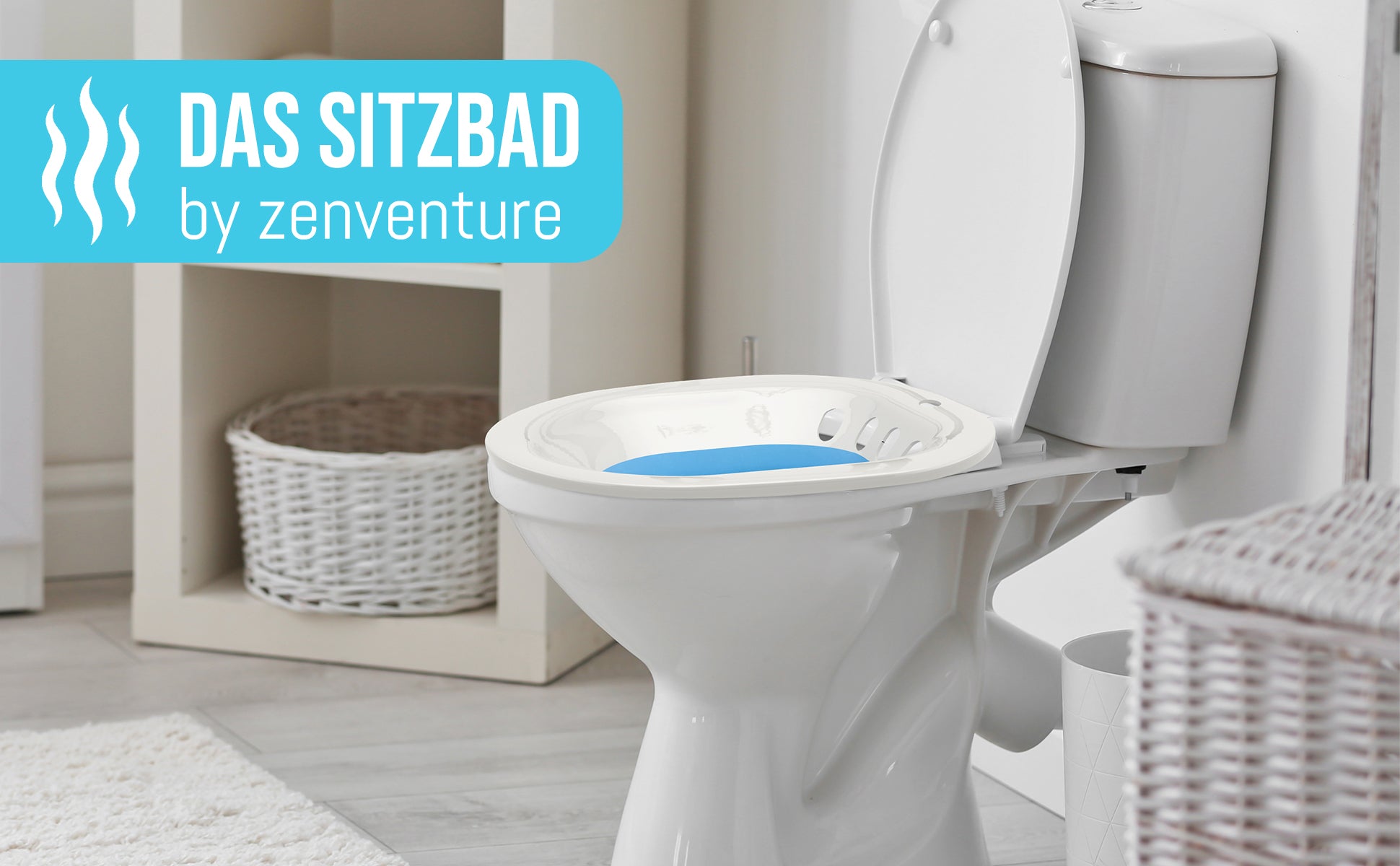 Premium Sitzbadewanne für Toilette – Bidet Einsatz für Sitzbad, Komfort & Hygiene für Schwangerschaft & empfindliche Haut