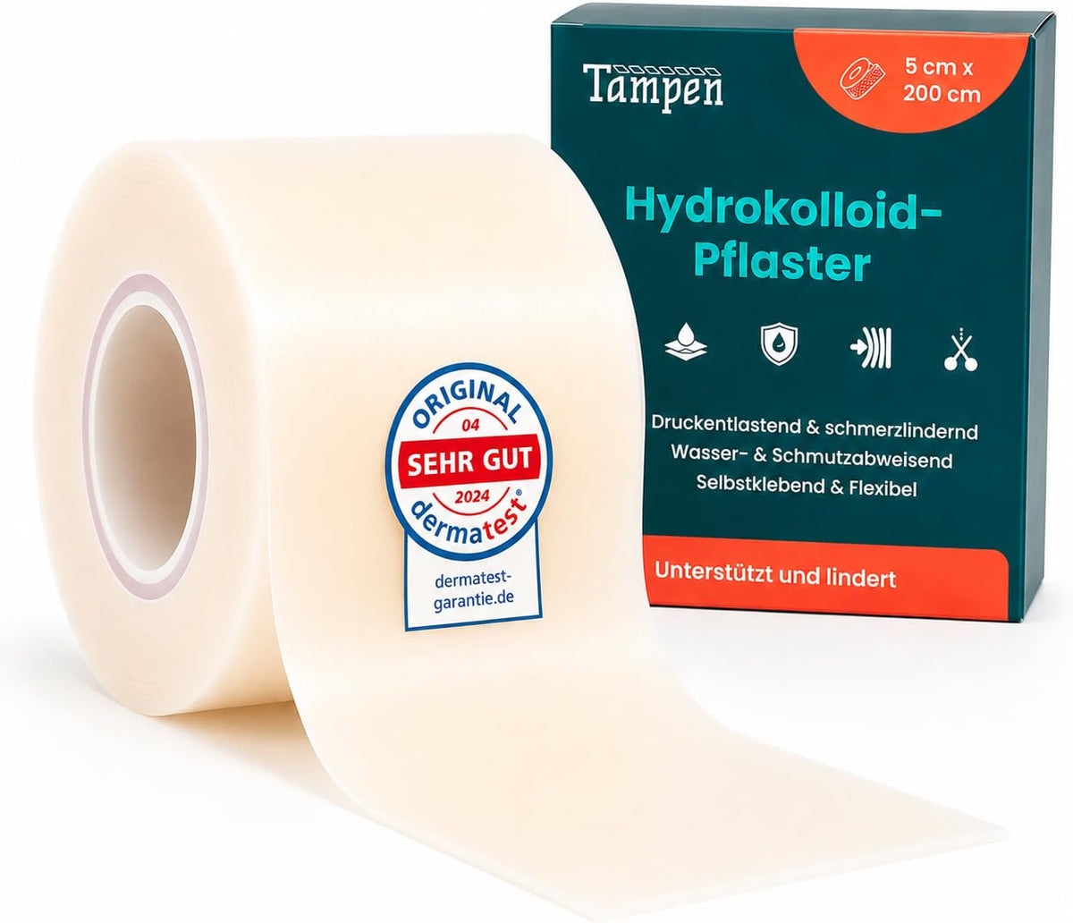 TAMPEN Hydrokolloidpflaster Rolle