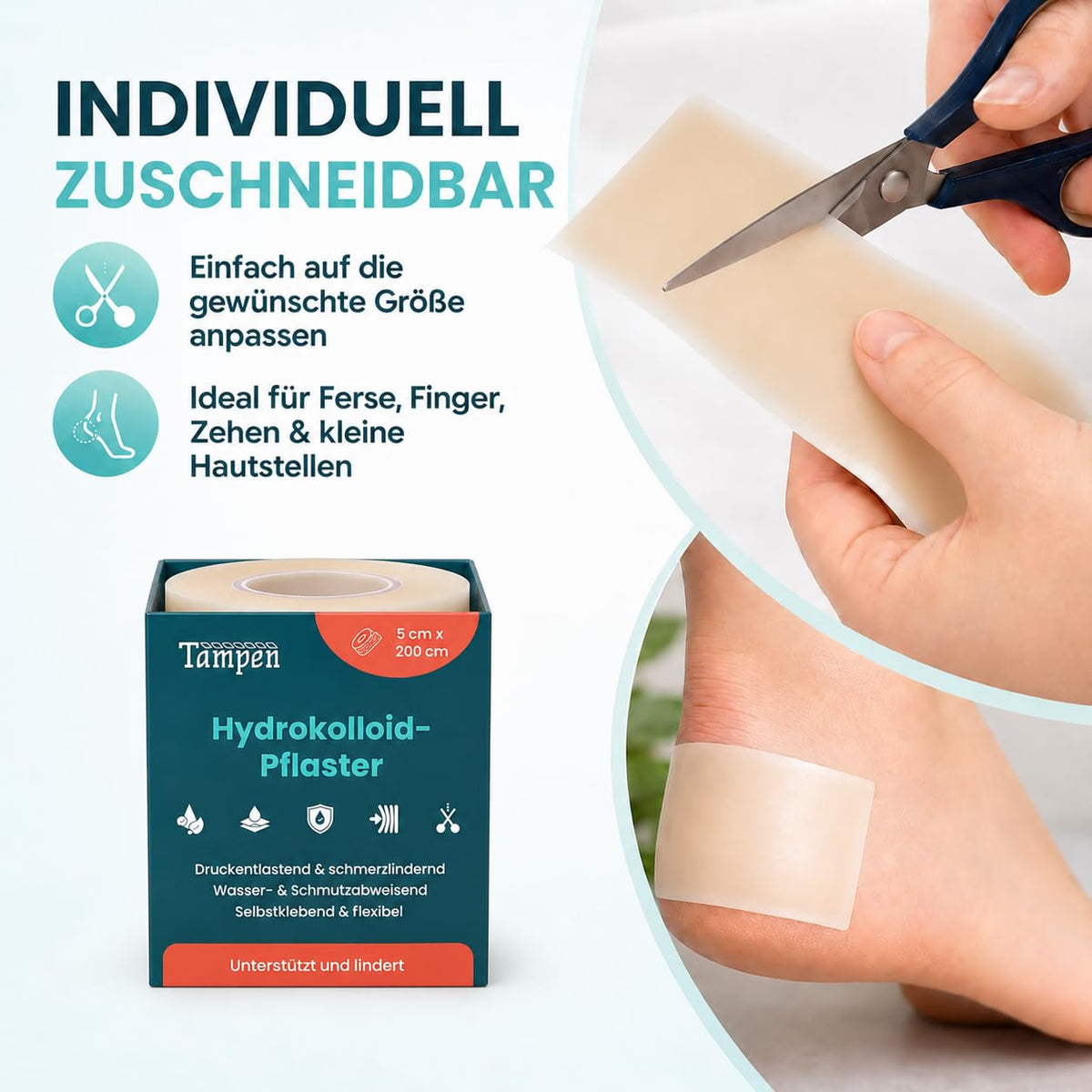 TAMPEN Hydrokolloidpflaster Rolle