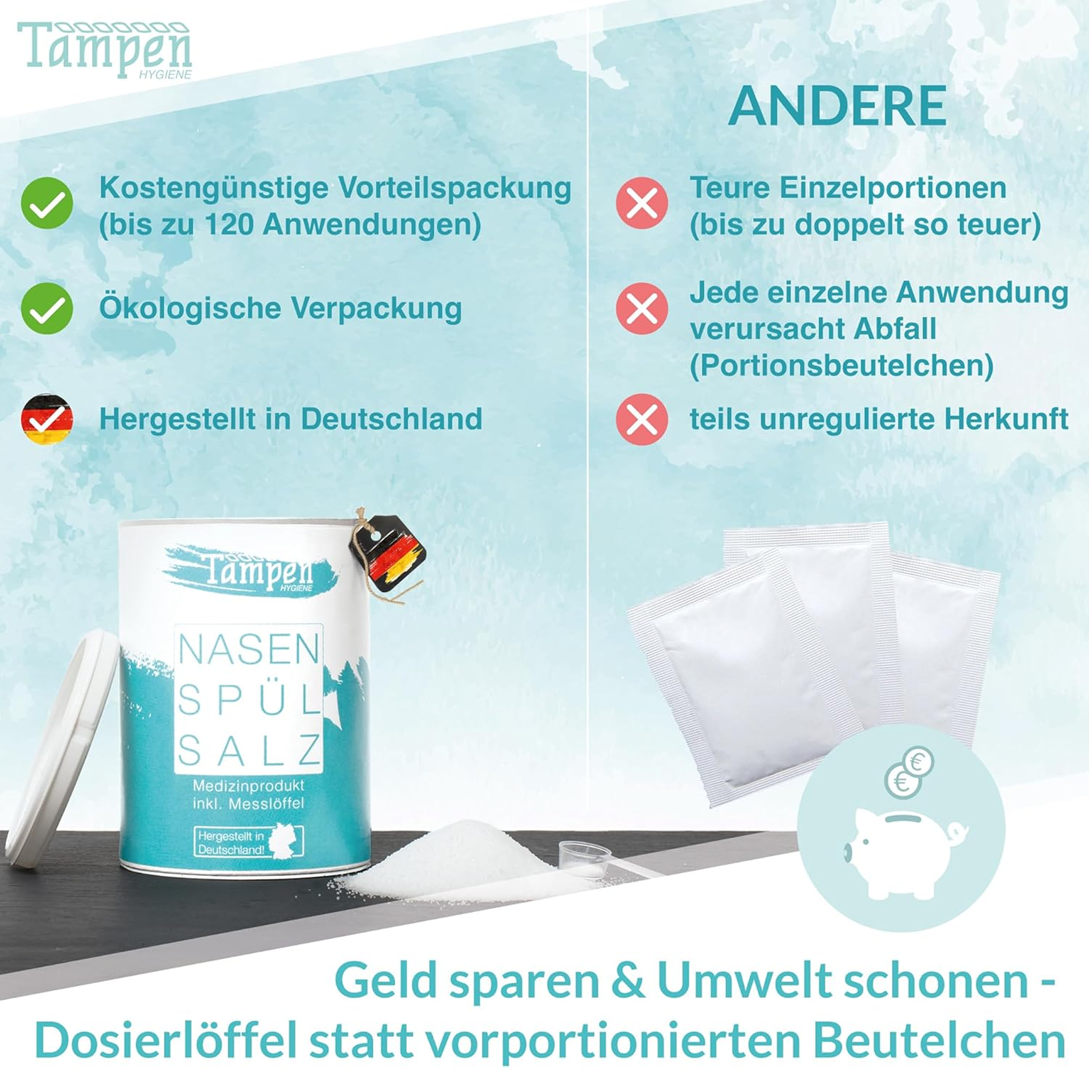 TAMPEN Nasenspülsalz lose