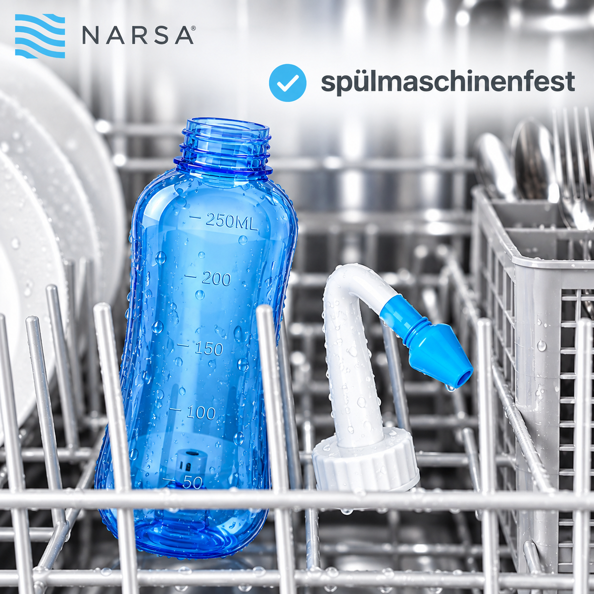 NARSA Nasenspülset mit 30 Spülsalz-Sticks