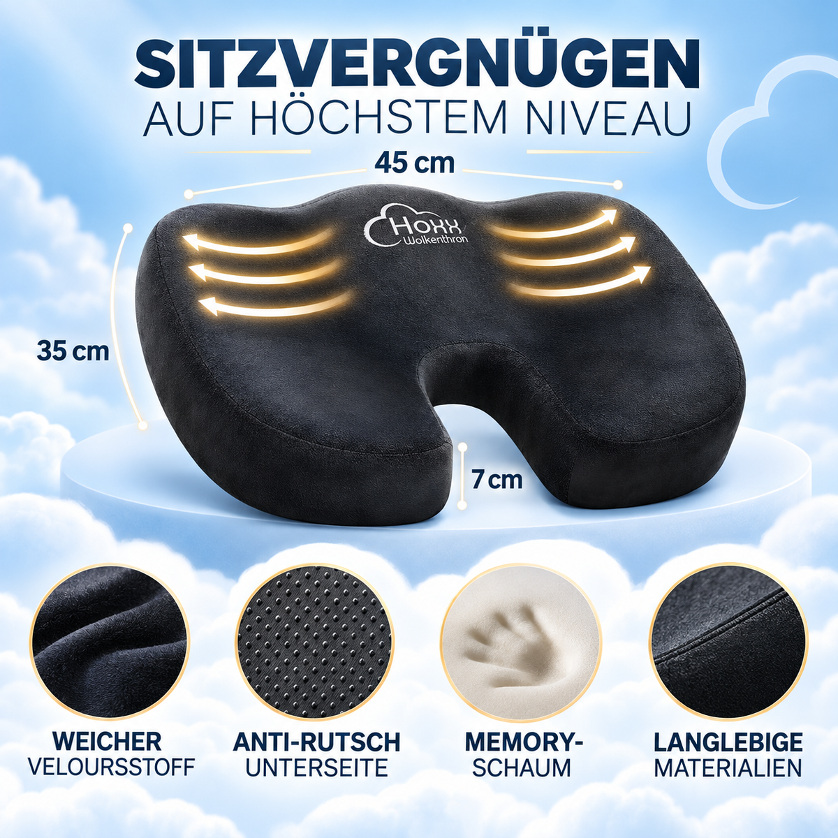HOXX Wolkenthron Sitzkissen