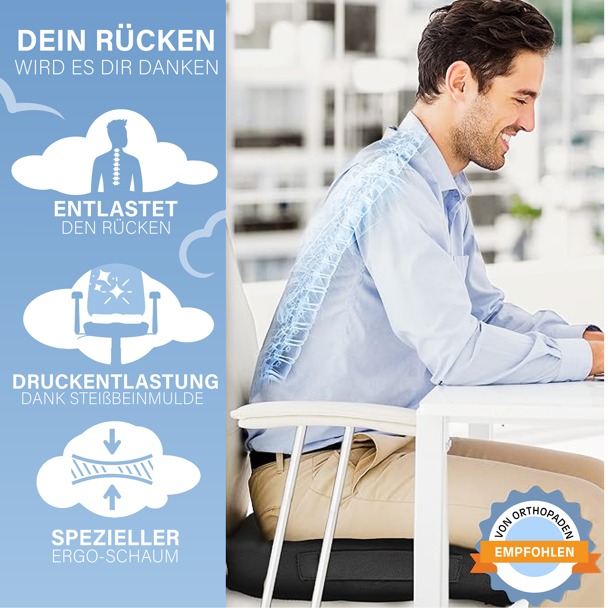 Hoxx Wolkenthron schwarz