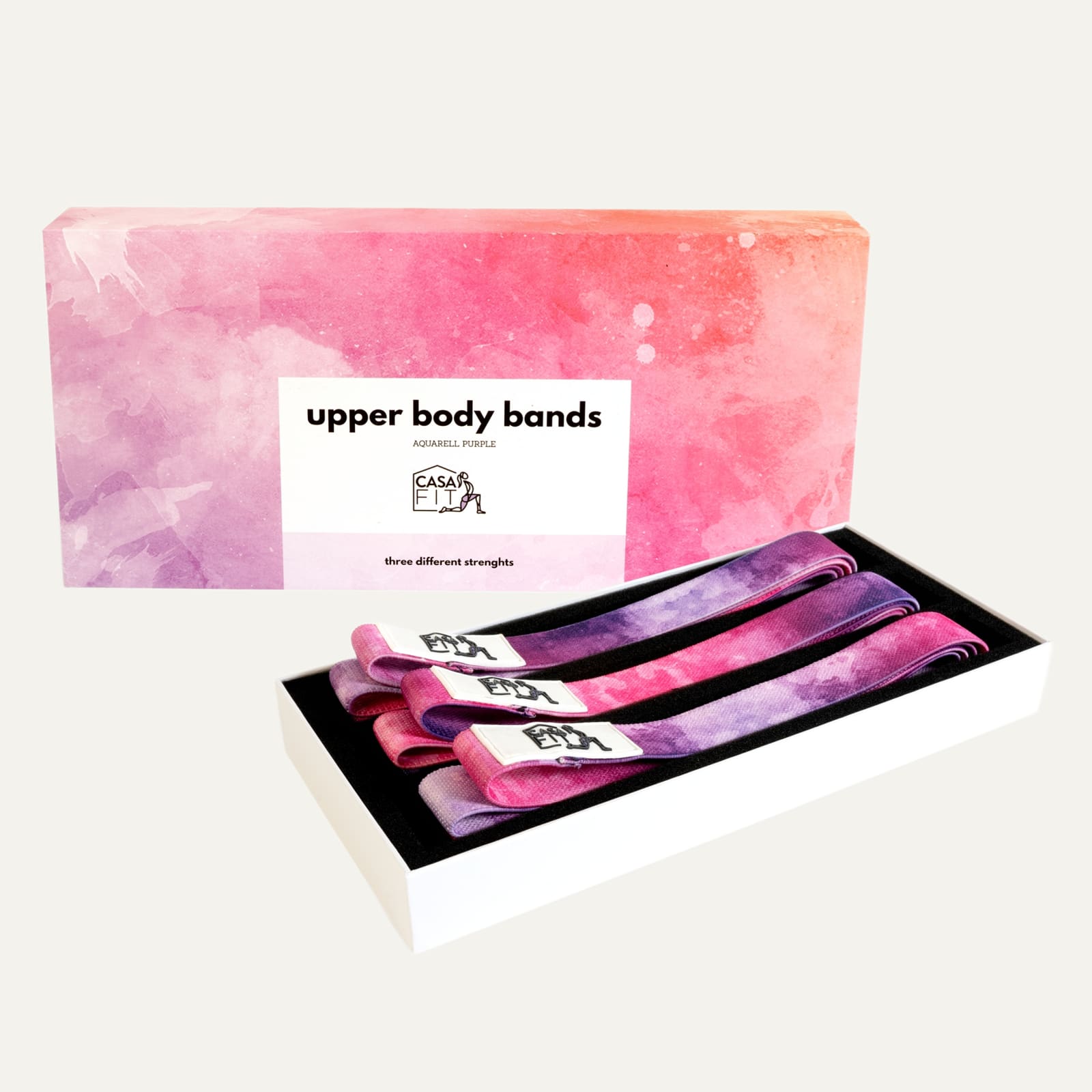 CASAFIT Upper Body Bands in der Box auf hellem Grund